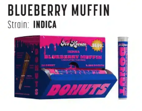 ICE Kream Donut THCA Preroll | 20 CT 2.25G | Bluberry Muffin (Indica)